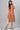 Orange Gold Printed Festive Winter kurta and White Pants Set