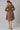 Brown Floral Printed Flared Dress