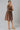 Brown Floral Printed Flared Dress