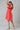 Red Floral Printed Flared Dress