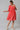 Red Floral Printed Flared Dress