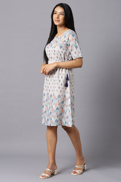 Aure Collection By Aurelia Grey Printed Dress
