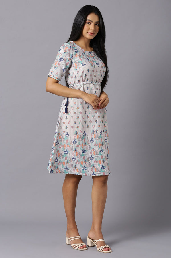 Aure Collection By Aurelia Grey Printed Dress