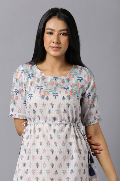 Aure Collection By Aurelia Grey Printed Dress