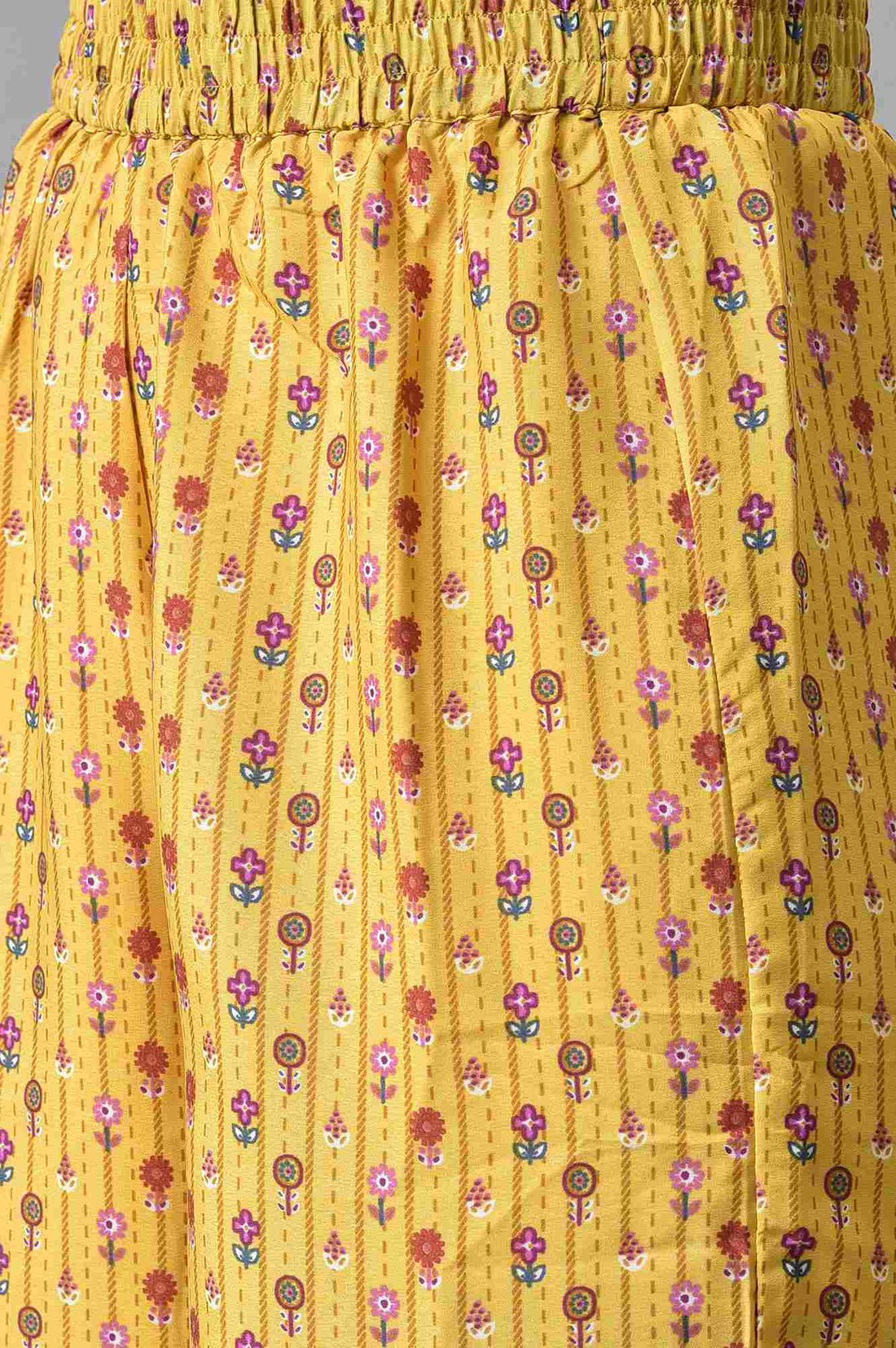 Brown Sleeveless Short kurta With Printed Palazzo