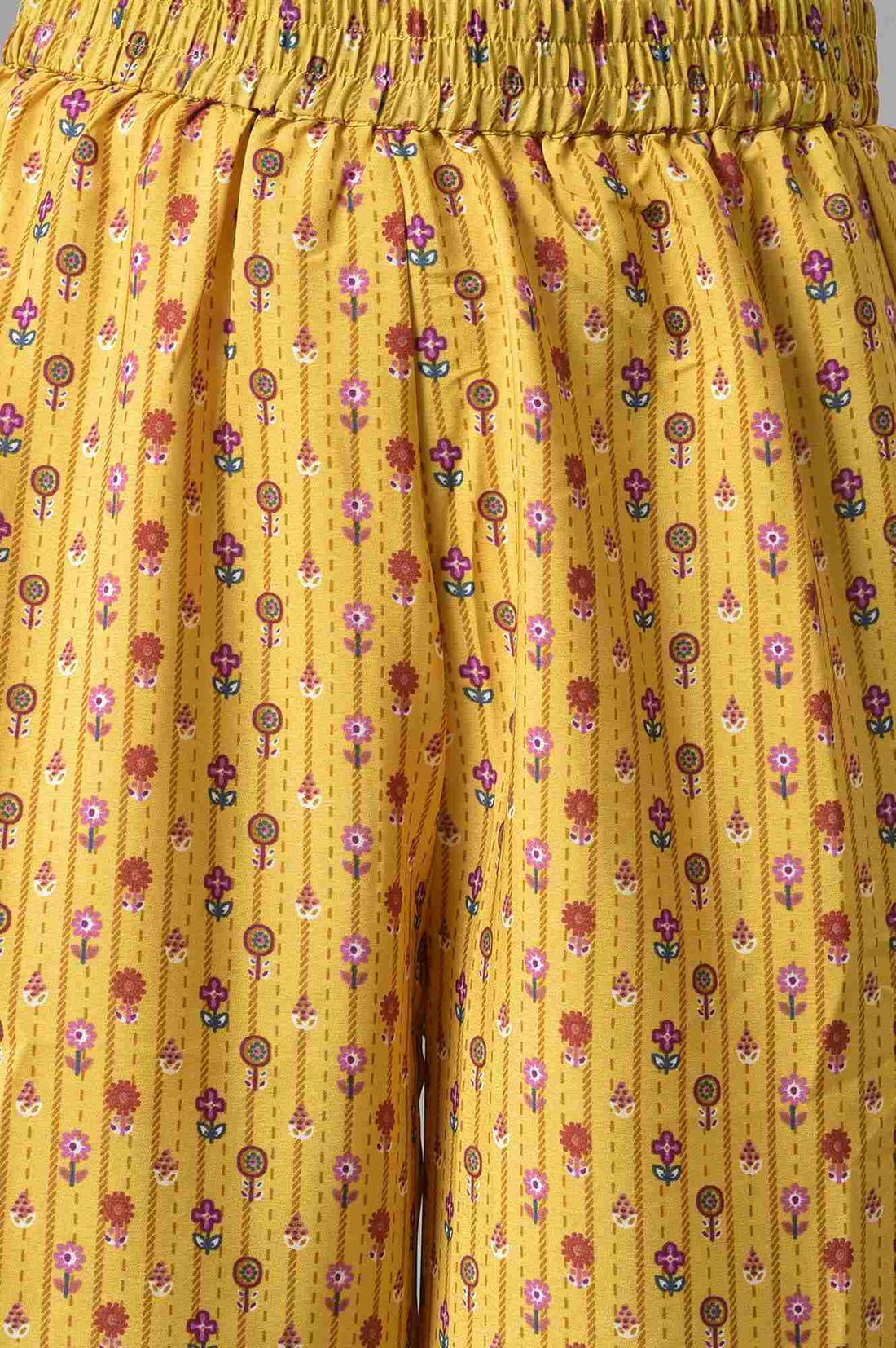 Brown Sleeveless Short kurta With Printed Palazzo