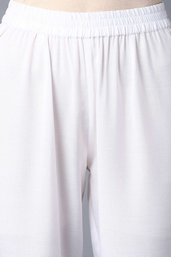 Aure Collection By Aurelia Pink High-Low kurta With White Trousers