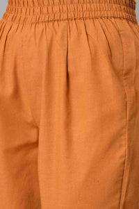 Black Shirt Collar kurta With Mustard Trousers