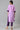 Purple Colour Block kurta With Trousers