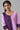 Purple Colour Block kurta With Trousers