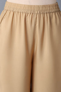 Aure Collection By Aurelia Brown Floral Print kurta And Palazzo