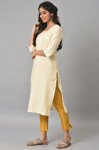 Natural Solid Cotton kurta