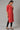 Red Solid Cotton kurta