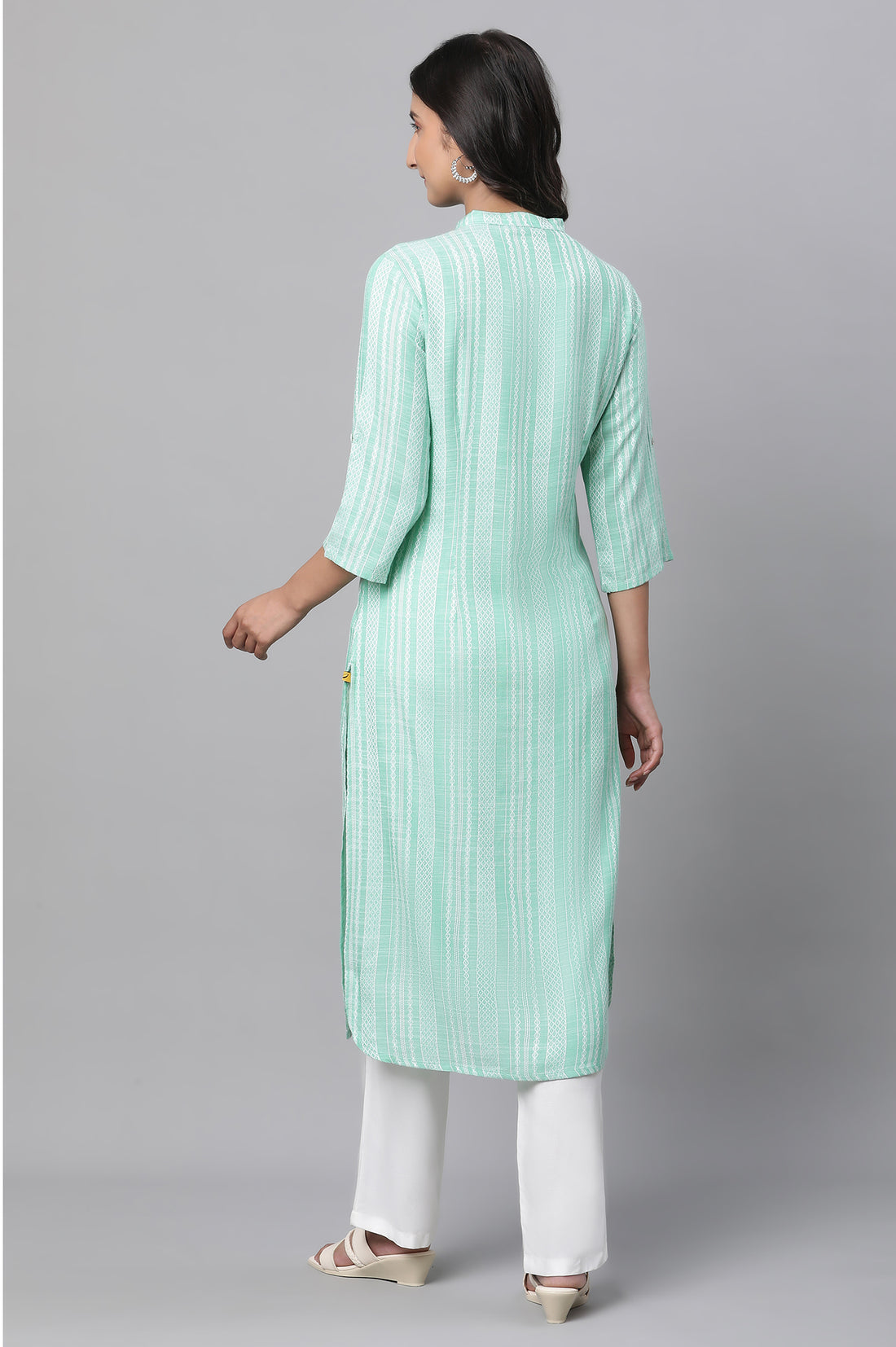 Blue Abstract Printed Kurta