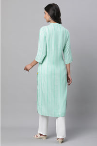 Blue Abstract Printed Kurta