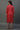 Red Abstract Printed Ethnic Kurta