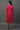 Pink Solid Cotton Kurta with Embellished Yoke