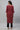 Maroon Yarn Dyed Straight Kurta