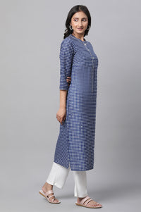 Multi-coloured Sleeveless Casual Kurta