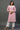 Pink Yarn Dyed Cotton Embroidered Kurta