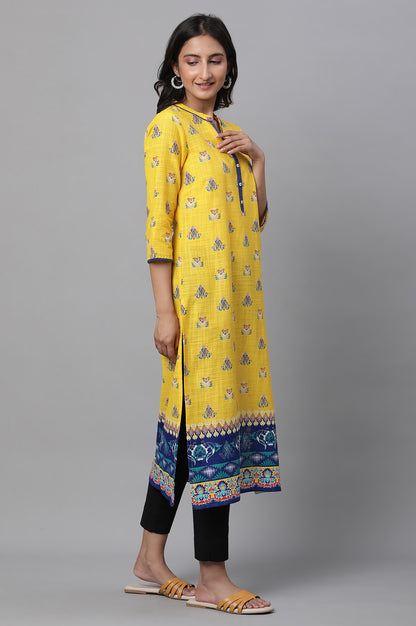 Pink Geometric Printed Cotton Kurta