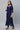 Blue Embroidered Asymmetrical Kurta