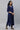 Blue Embroidered Asymmetrical Kurta
