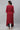 Maroon Embroidered Asymmetrical Kurta