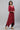 Maroon Embroidered Asymmetrical Kurta