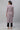 White &amp; Magenta Check Printed Casual Kurta