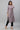 White &amp; Magenta Check Printed Casual Kurta