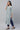White Casual Straight Kurta in Multi-coloured Print