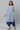 White Straight Kurta in Indigo Floral Print