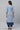 White Straight Kurta in Indigo Floral Print