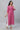 Pink Lurex Stripe Kurta with Embroidery