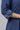 Blue Lurex Stripe Kurta with Embroidery