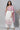 White Straight Kurta in Purple Floral Print