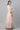 Peach Printed Long Flared Dress