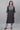 Grey Embellished Lurex Stripes Kurta