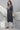 Grey Embellished Lurex Stripes Kurta