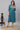 Blue Embellished Lurex Stripes Kurta