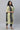 Yellow Stripe Printed Seer Sucker Kurta