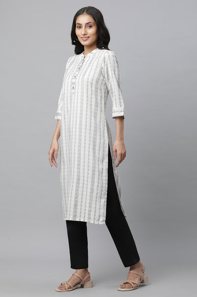 Steel Grey Dobby Kurta