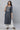 Black Denim Embroidered Kurta