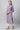Purple Floral Printed Straight Kurta