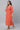 Orange Floral Printed Gathered Dress