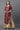 Maroon Foil Printed Kurta with Sequin Detailing