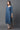 Blue Embellished Straight Kurta