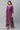 Purple Foil Printed Festive Kurta