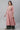 Pink Printed Flared Festive Kurta